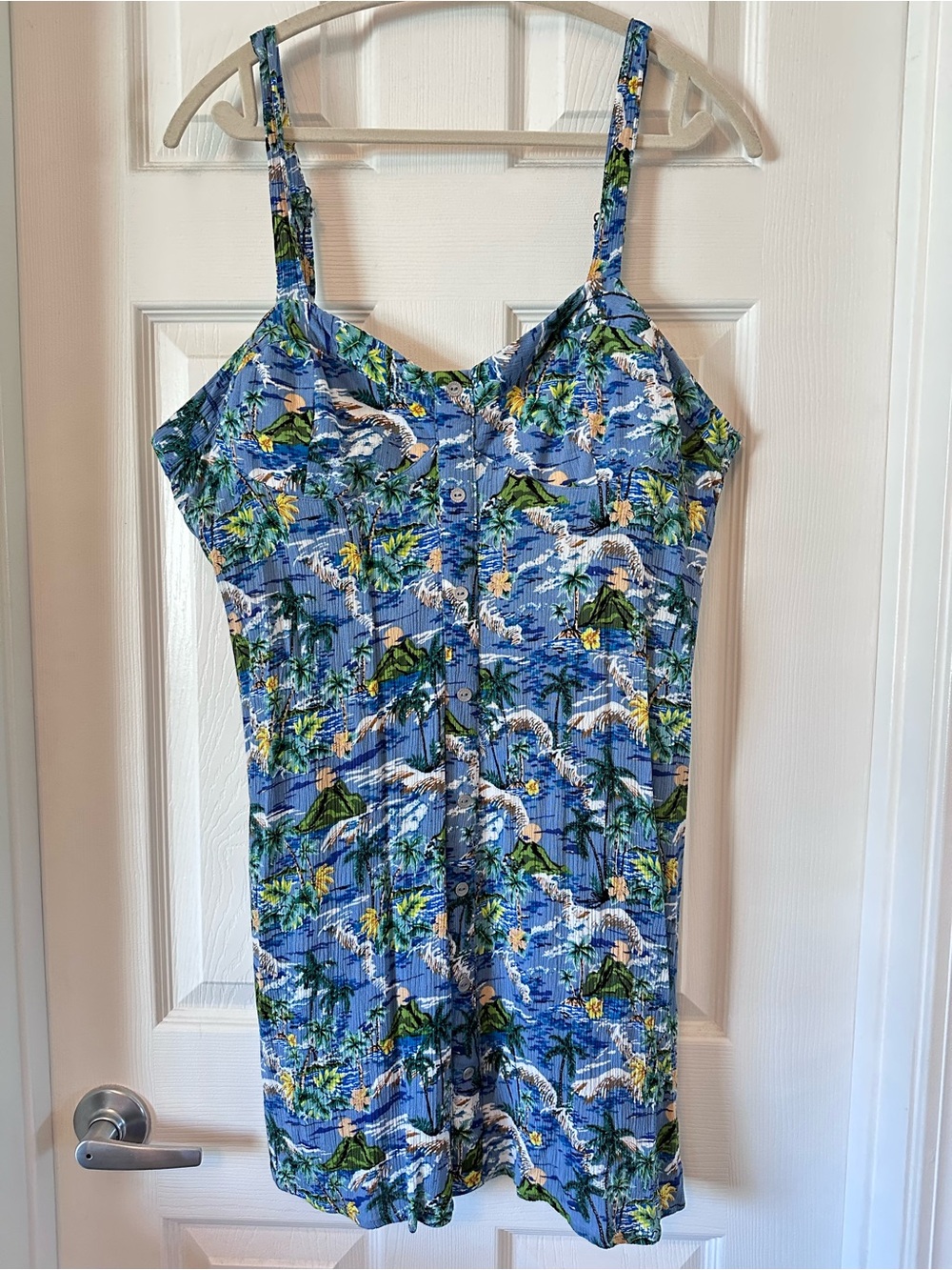 Wild Fable Blue Tropical Print Sundress - XL